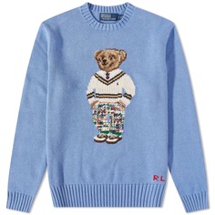 Трикотажное платье с круглым вырезом Polo Ralph Lauren Cricket Bear