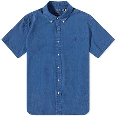 Рубашка с коротким рукавом из жатого хлопка Polo Ralph Lauren