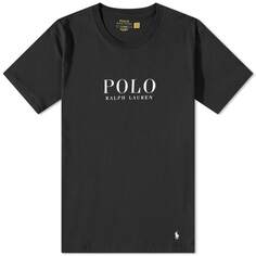 Футболка с логотипом Polo Ralph Lauren Lounge, черный