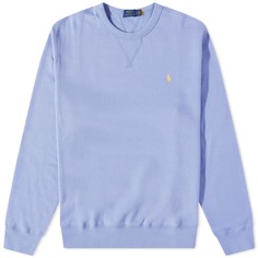 Винтажный флисовый свитшот с круглым вырезом Polo Ralph Lauren