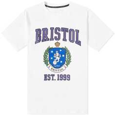 Мешковатая футболка F.C. Real Bristol Laurel, белый