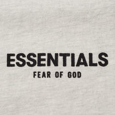 Детская футболка с логотипом Fear of God Essentials, бежевый