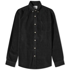 Portuguese Flannel вельветовая Рубашка на пуговицах Lobo, черный