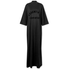 Платье Fear of God Essentials с рукавами 3/4, черный