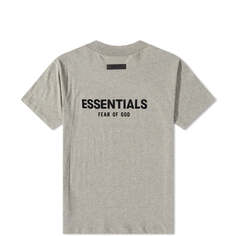 Детская футболка с логотипом Fear of God Essentials, бежевый