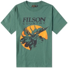 Футболка Filson Pioneer Moose, зеленый