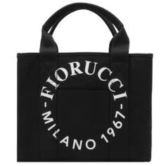 Мини-сумка-тоут Fiorucci Milano 1967, черная, черный