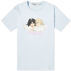 Классическая футболка с ангелом Fiorucci, синий