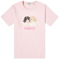 Классическая футболка с ангелом Fiorucci, розовый