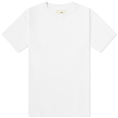 Folk-футболка с контрастными рукавами, белый