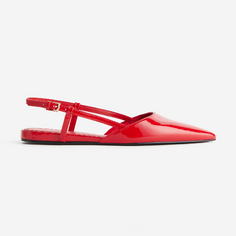 Балетки H&amp;M Slingback, красный H&M