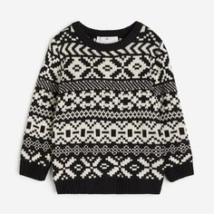 Свитер H&amp;M Jacquard-knit, черный H&M