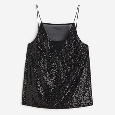 Топ H&amp;M Jersey Camisole, черный H&M