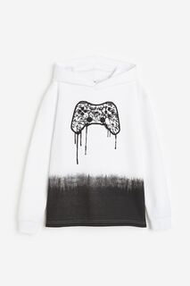 Худи H&amp;M Printed, белый H&M