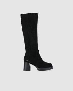 Черные женские ботинки с пряжкой Chika10, черный
