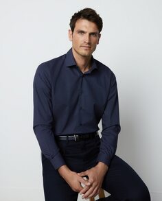 Мужская классическая рубашка в горошек Dustin, синий