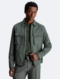 Куртка-рубашка Calvin Klein Cotton Blend, серо-зеленый