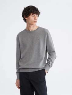 Свитер Calvin Klein Smooth Cotton, темно-серый