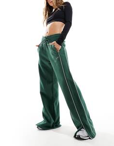 Спортивные брюки Nike Streetwear Oversized Fleece Wide Leg, темно-зеленый