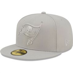 Мужская облегающая шляпа New Era Grey Tampa Bay Buccaneers Color Pack II 59FIFTY
