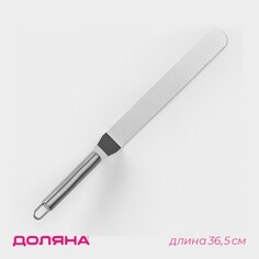 Лопатка-палетка изогнутая доляна, 36,5×3 см, рабочая часть 24,5 см