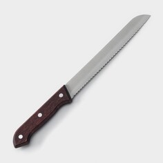 Нож для хлеба доляна ecology, лезвие 20 см