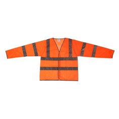 Куртка сигнальная светоотражающая, оранжевый, 3 класс, размер 2xl NO Brand