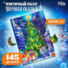 Новогодний пазл фигурный Puzzle