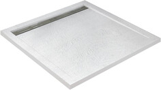 Душевой поддон из литого мрамора 90x80 см Cezares TRAY-AS-AH-90/80-30-W