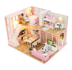 Кукольные домики и мебель Hobby Day Румбокс Интерьерный конструктор Блоггер Хаус