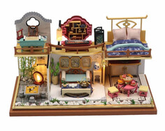 Кукольные домики и мебель Hobby Day Румбокс Интерьерный конструктор Чайная церемония