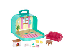Кукольные домики и мебель Lil Woodzeez Набор игровой Гостиная в чемоданчике