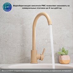 Смеситель для кухни, РМС, SUS124BNK-017F