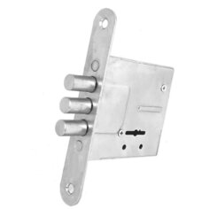 Замок врезной Абсолют, ЗВ8-4А/3, БП-00013506, без ручки, цилиндровый, хром Absolut