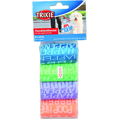 Пакеты для уборки за собаками Trixie Цветные 8 рулонов по 20 шт 3 л