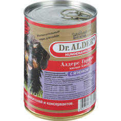 Корм для собак Dr. Alders Алдерс Гарант мясное блюдо с ягненком 400 г