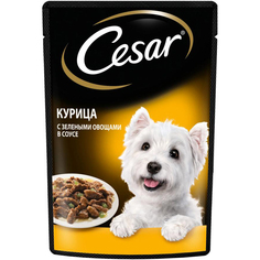 Корм для собак Cesar Курица с зелеными овощами в соусе 85 г