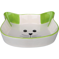 Миска для кошек Trixie Cat face 24494 керамическая 250 мл