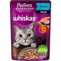 Корм для кошек Whiskas Рыбная коллекция Лосось 75 г