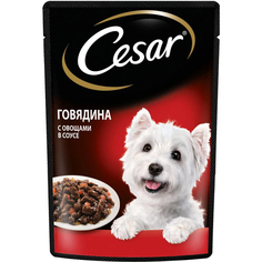 Корм для собак Cesar Говядина с овощами в соусе 85 г