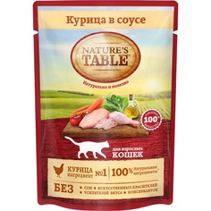 Корм для кошек Natures Tablе Курица в соусе 85 г Nature's Table