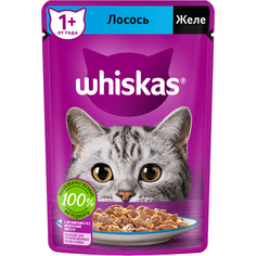 Корм для кошек Whiskas Лосось в желе 75 г