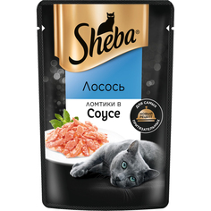 Корм для кошек Sheba Лосось ломтики в соусе 75 г