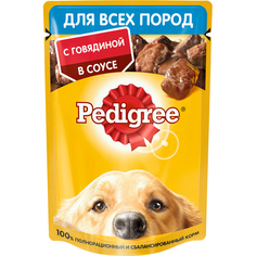 Корм для собак Pedigree С говядиной в соусе 85 г