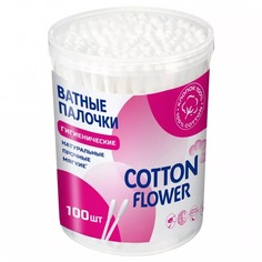 Палочки ватные Cotton Flower банка 100 шт