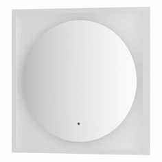 Зеркало Defesto Еclipse 60х60 12W белая рама, с LED-подсветкой, ИК выключатель, нейтральный свет DF 2226R