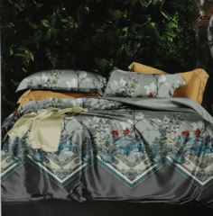 Постельный комплект Wonne Traum elegance adelle graffit полуторный