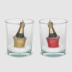 Свеча в стекле Mercury NY шампанское 5,6х6,7 см