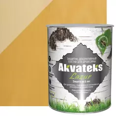 Антисептик защитно-декоративный Akvateks Lazur полуглянцевый сосна 0.75 л Акватекс