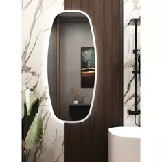 Зеркало для ванной Omega Glass Фантом SD52 с подсветкой 55x120 см прямоугольное